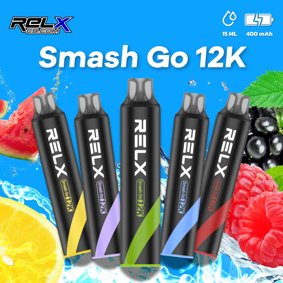 RELX 悅刻Smash Go12000口一次性電子煙|悅刻拋棄式設計新手也好上手:圖片 3